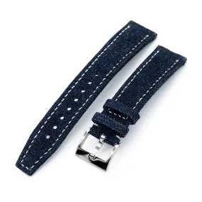 20mm Upcycled Denim Dark Blue Quick Release Watch Band, Limited to 31 pcs