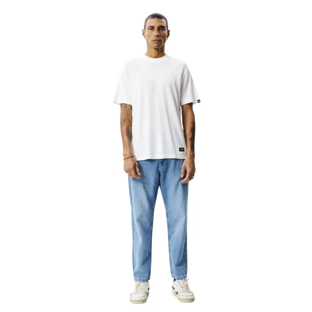 Afends Ninety Twos Hemp Denim Relaxed Fit Jeans - Worn Blue