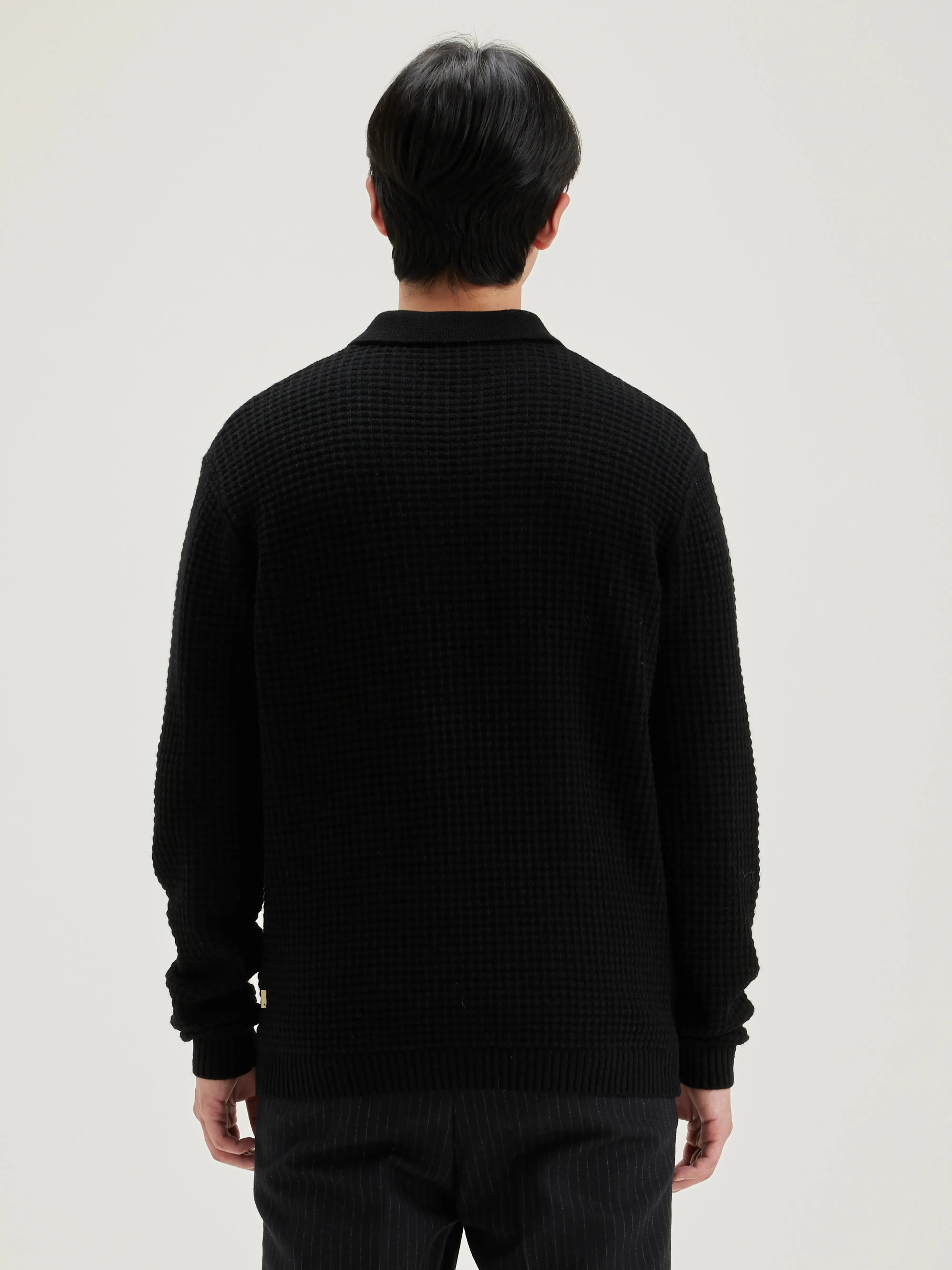 Allos polo-style sweater (242 / M / BLACK)