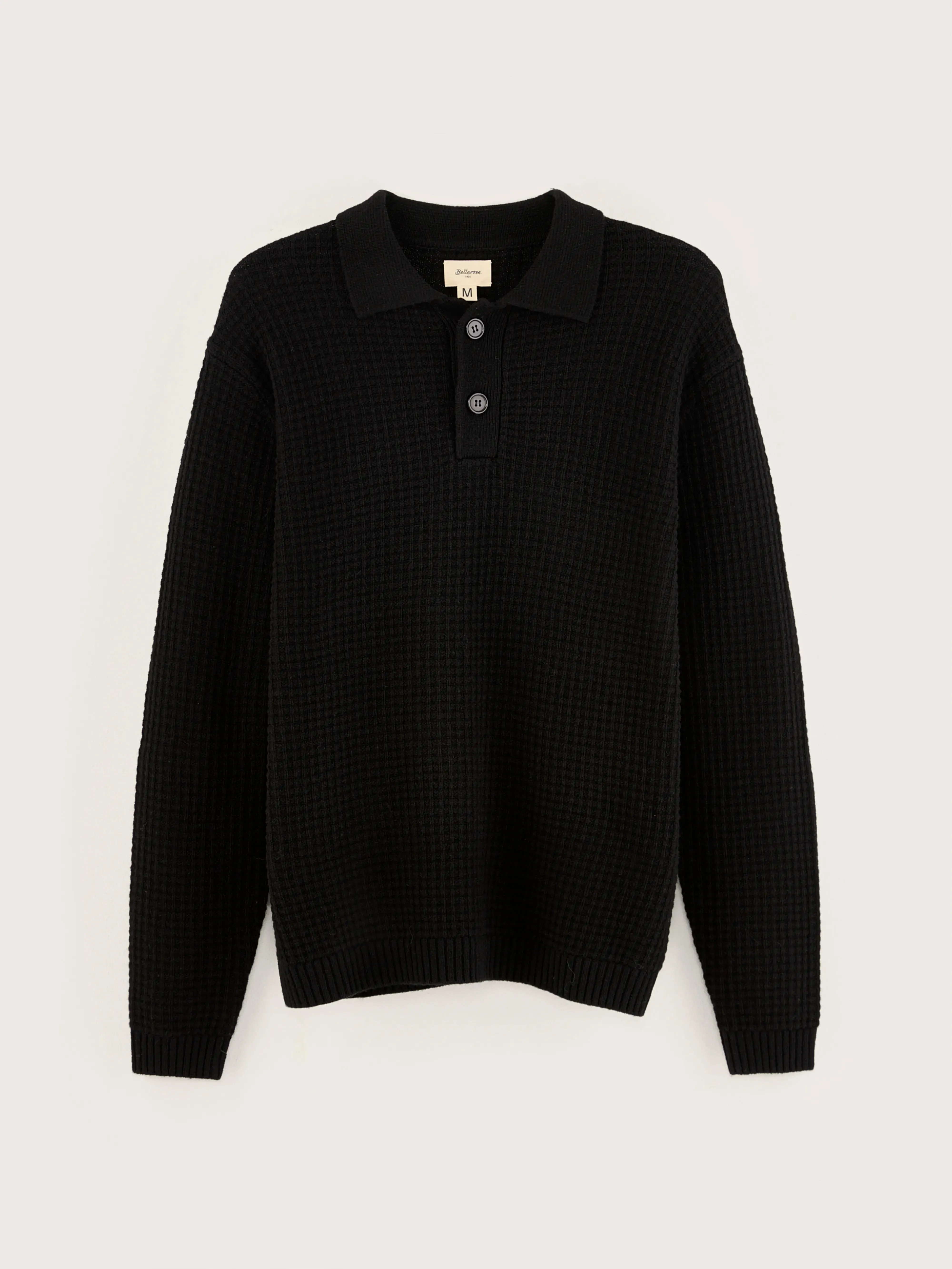 Allos polo-style sweater (242 / M / BLACK)