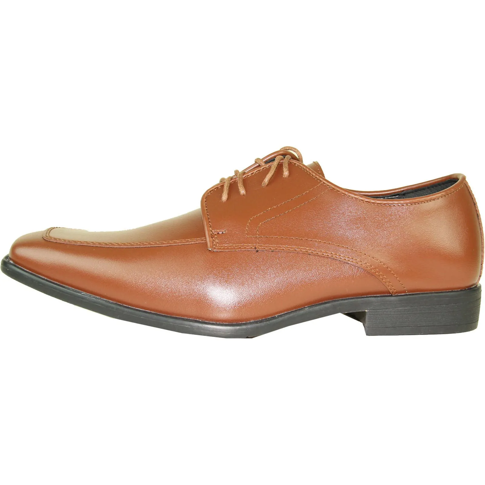 ALLURE MEN Dress Shoe AL01 Oxford Formal Tuxedo for Prom & Wedding Brown - Wide Width Available