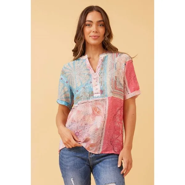 ARCHANA PATCHWORK BOHO TOP