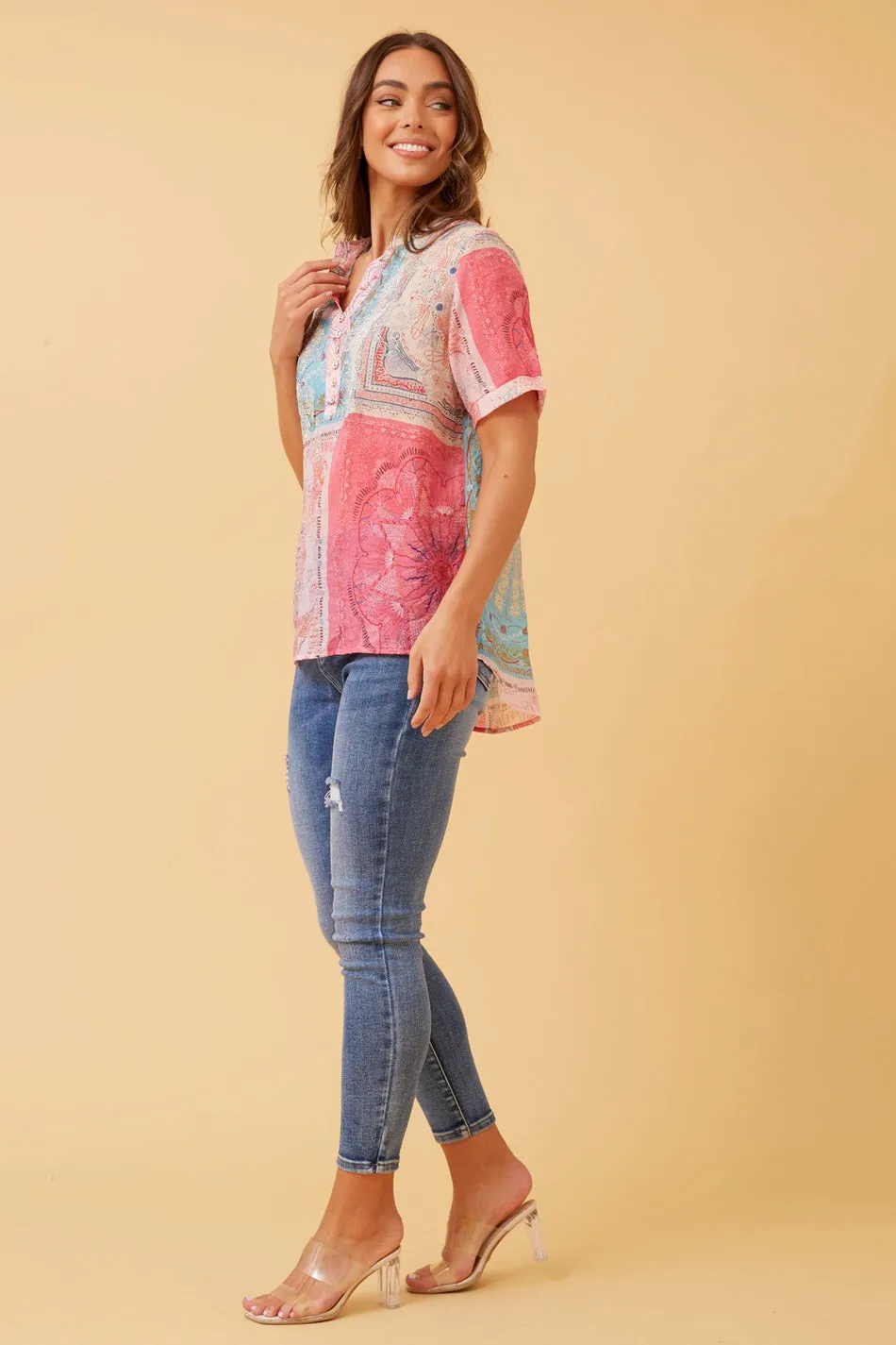 ARCHANA PATCHWORK BOHO TOP