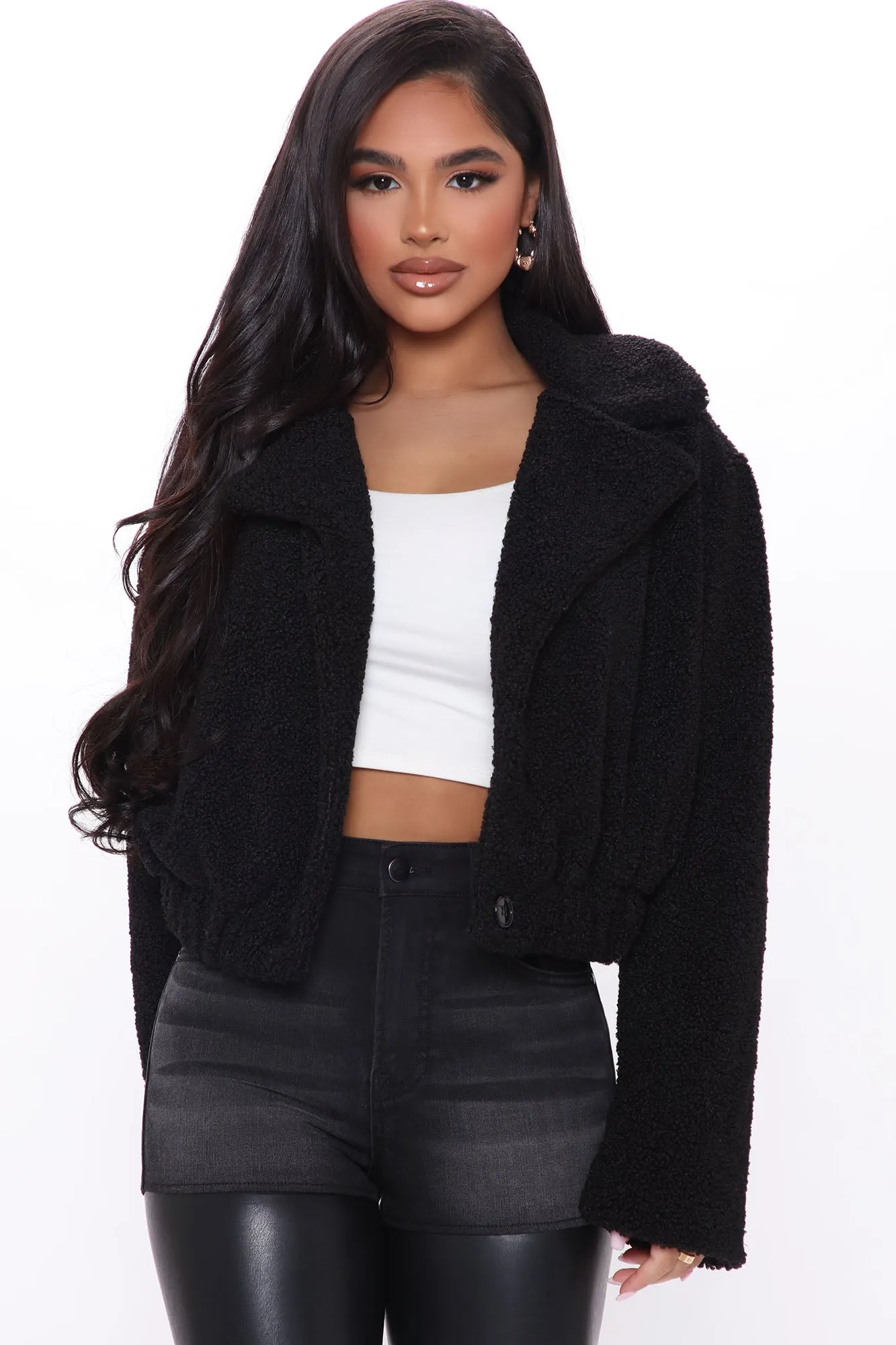 Are You Faux Real Jacket - Black