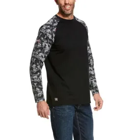 ARIAT - FR Baseball T-Shirt, Black Digi Camo