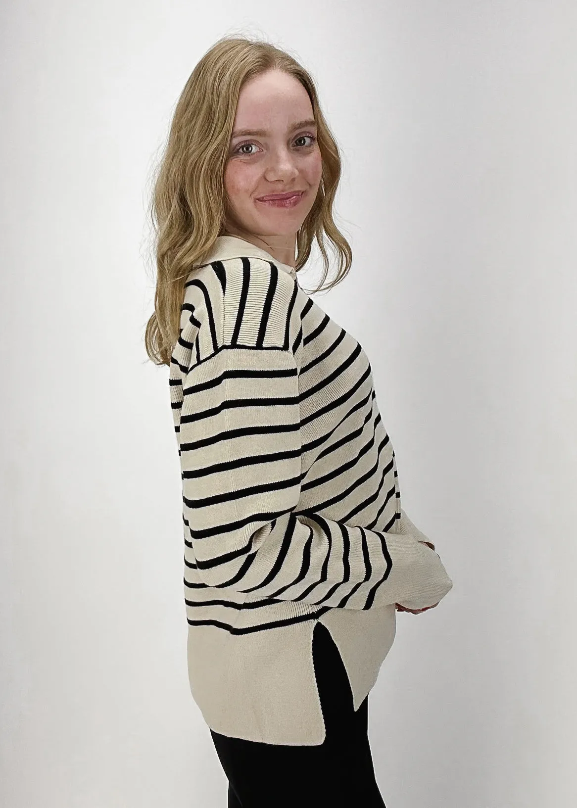 Astrid Cammie Striped Sweater