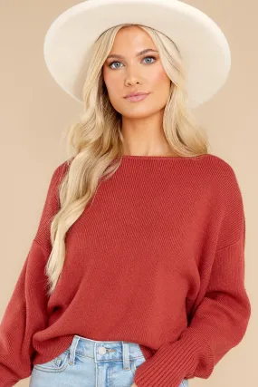 At The End Marsala Sweater