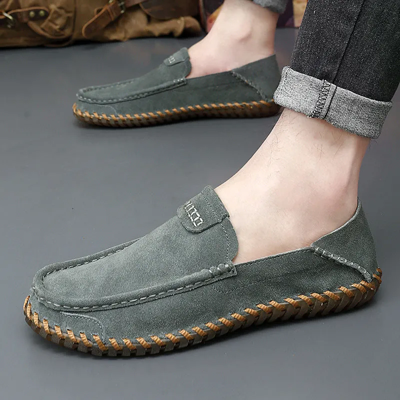 Autumn Leather Slip-on Lazy Shoes Men