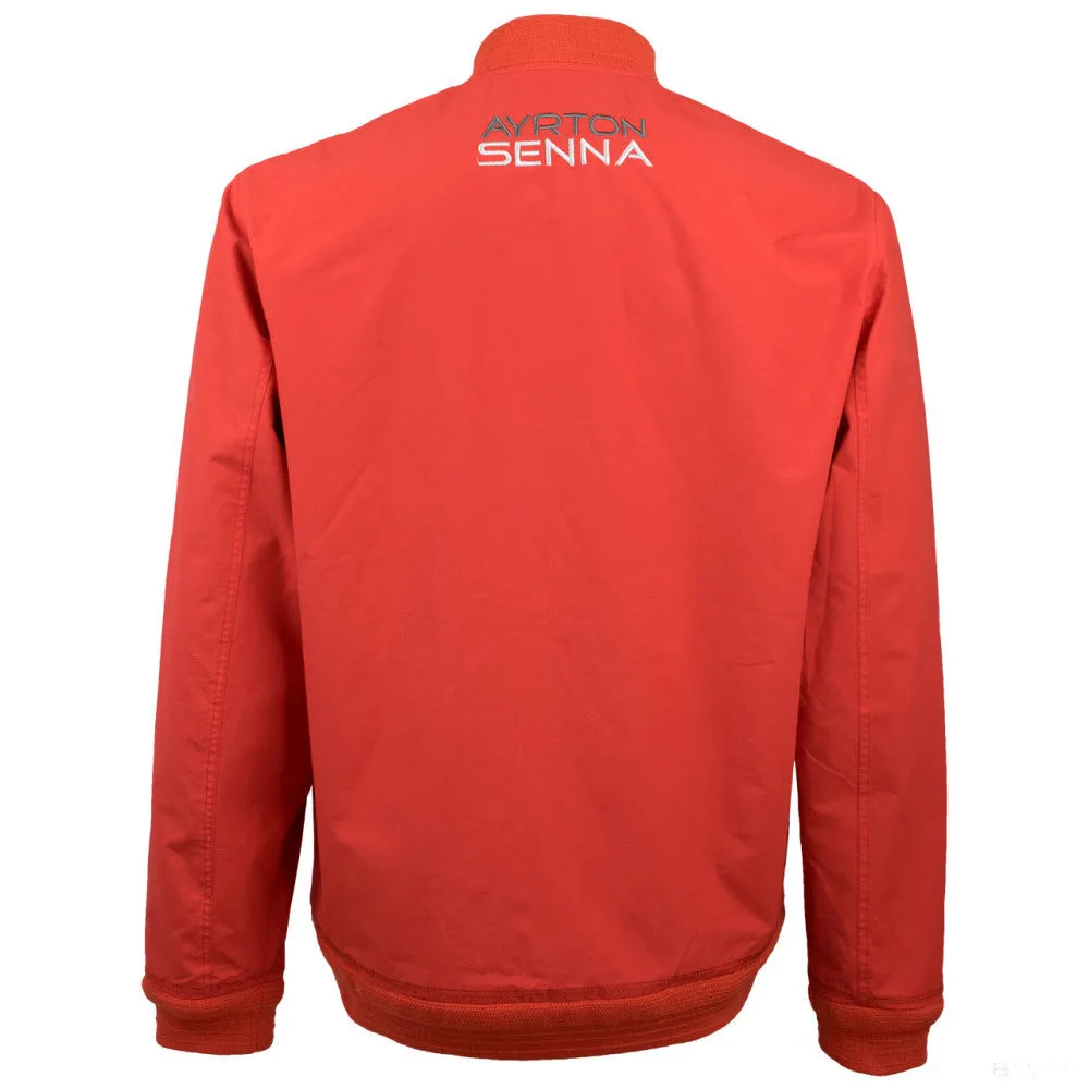 Ayrton Senna Jacket, 3 Times Champion, Orange, 2020