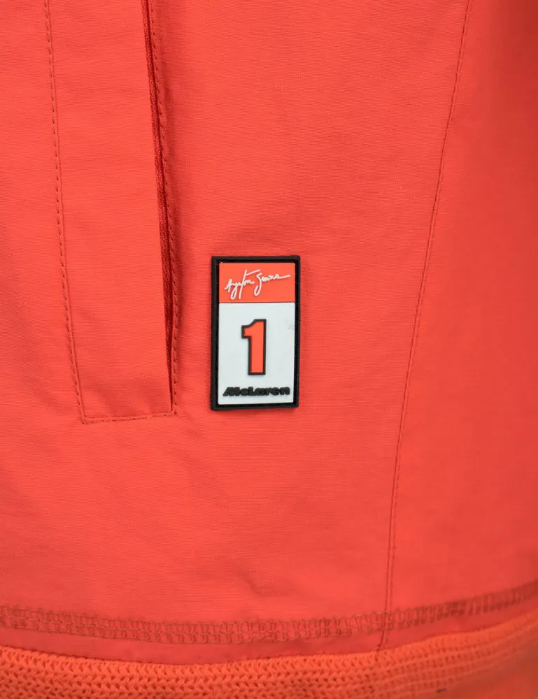 Ayrton Senna Jacket, 3 Times Champion, Orange, 2020