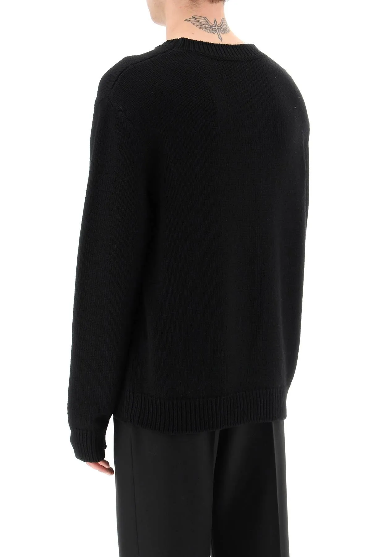 Balmain oversized wool logo sweater