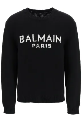 Balmain oversized wool logo sweater