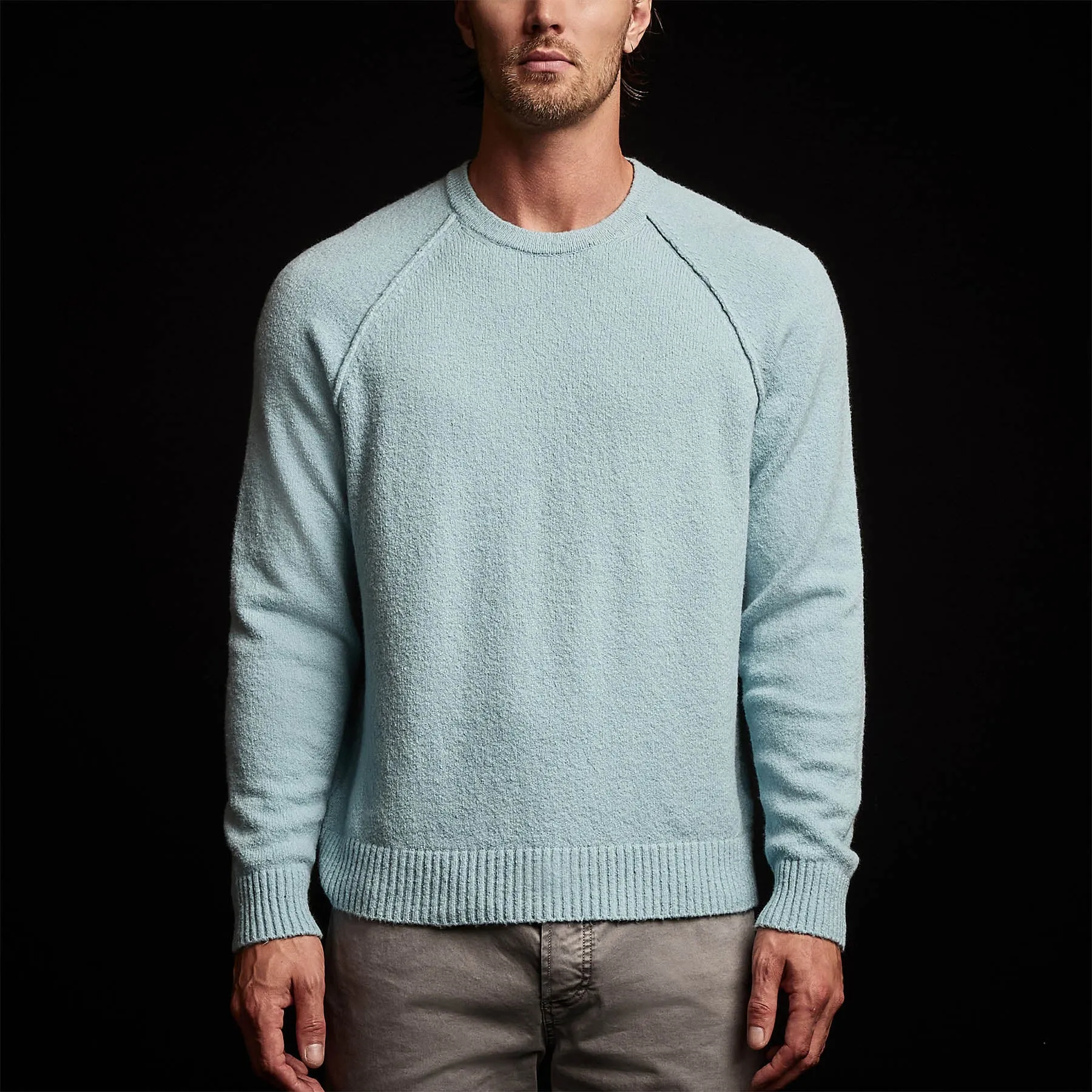 Bayshore Cashmere Blend Sweater - Baby Blue