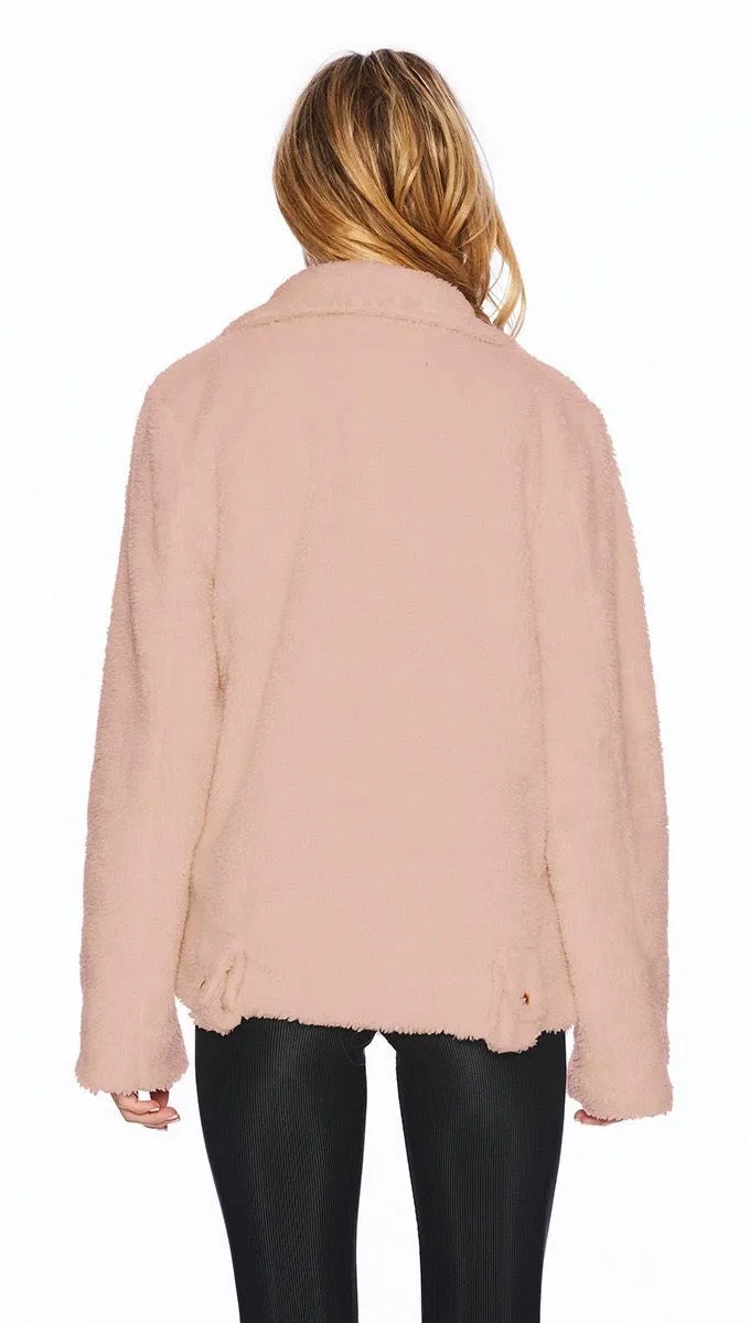 Beach Riot Sherpa Jacket Pink