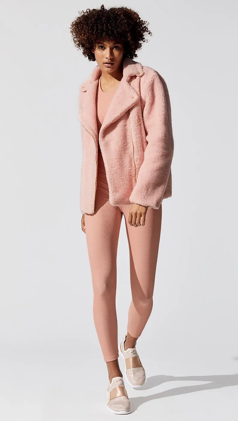 Beach Riot Sherpa Jacket Pink