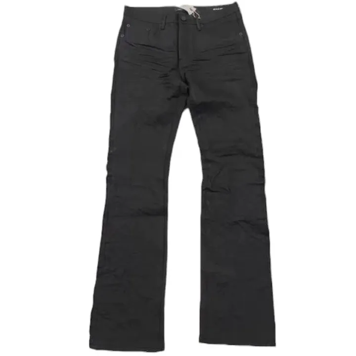 Black Raw Flare Jeans (Black) - PP004BLKR823