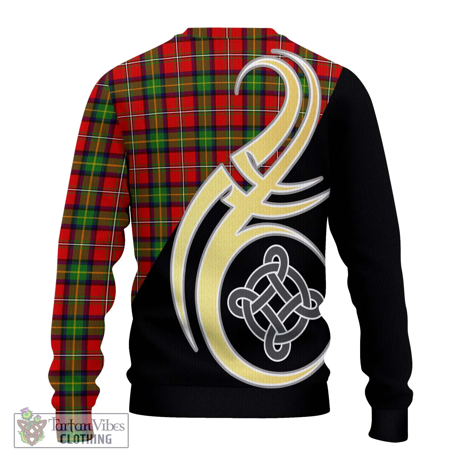 Boyd Tartan Ugly Sweater with Family Crest and Celtic Symbol Style