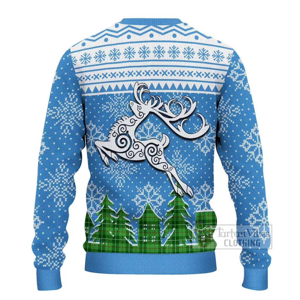 Boyle Clan Christmas Ugly Sweater with Tartan and Celtic Reindeer Style