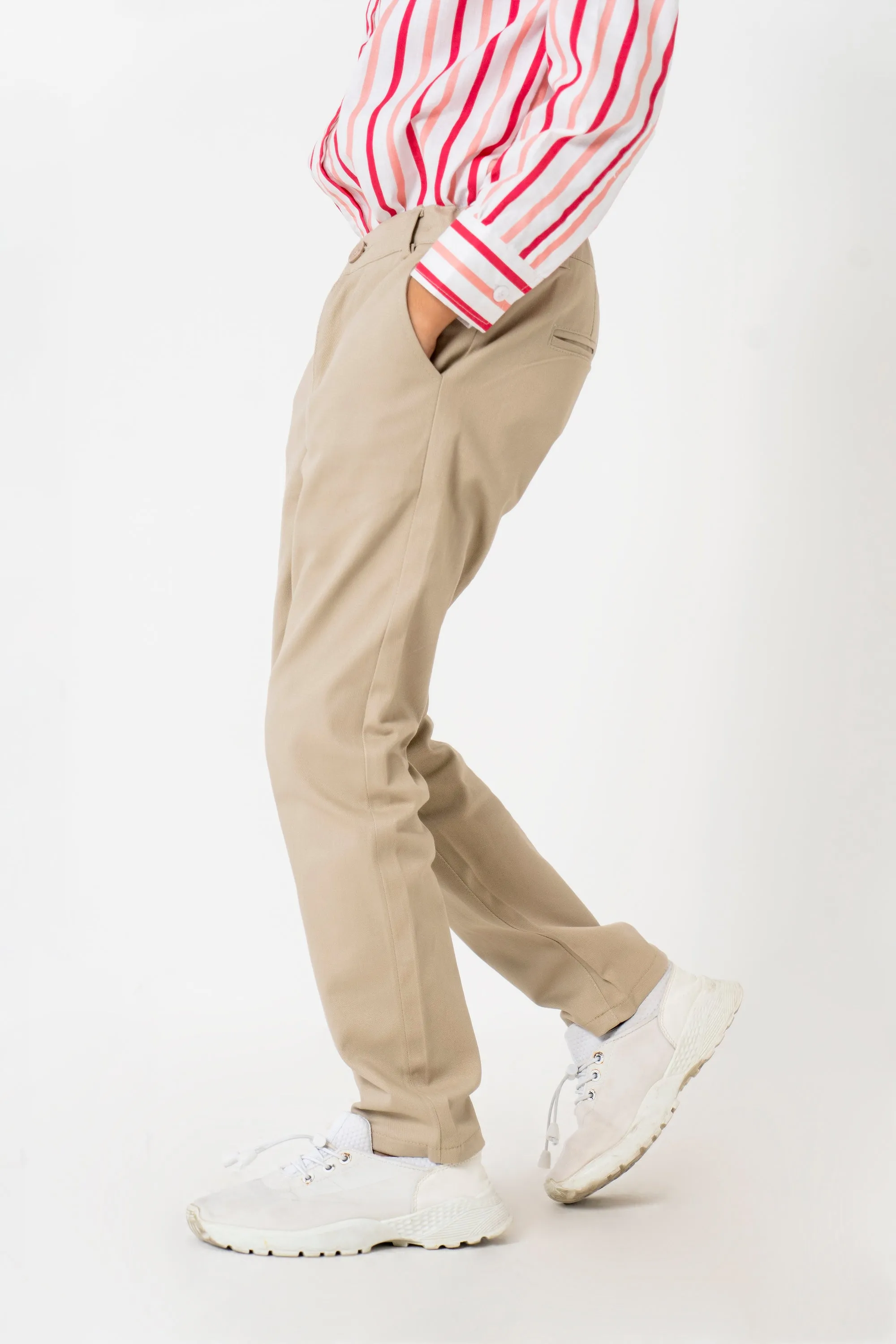 Boys Chino Pants - Beige