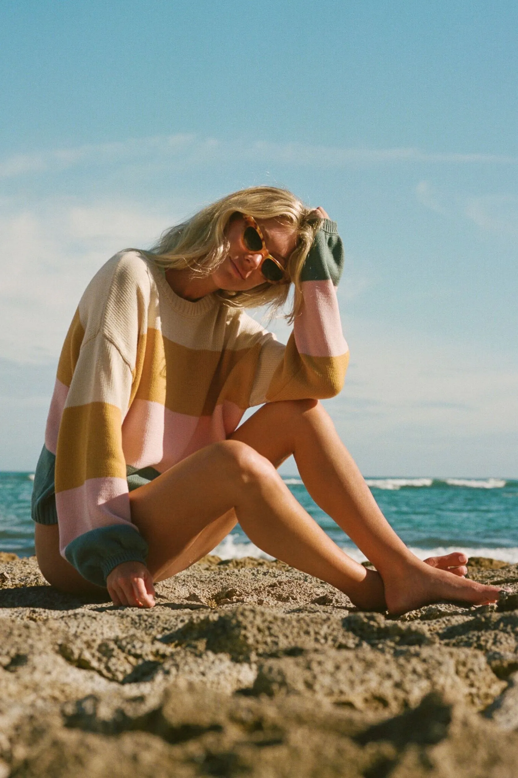 Bright Gold Day Drifter Sweater