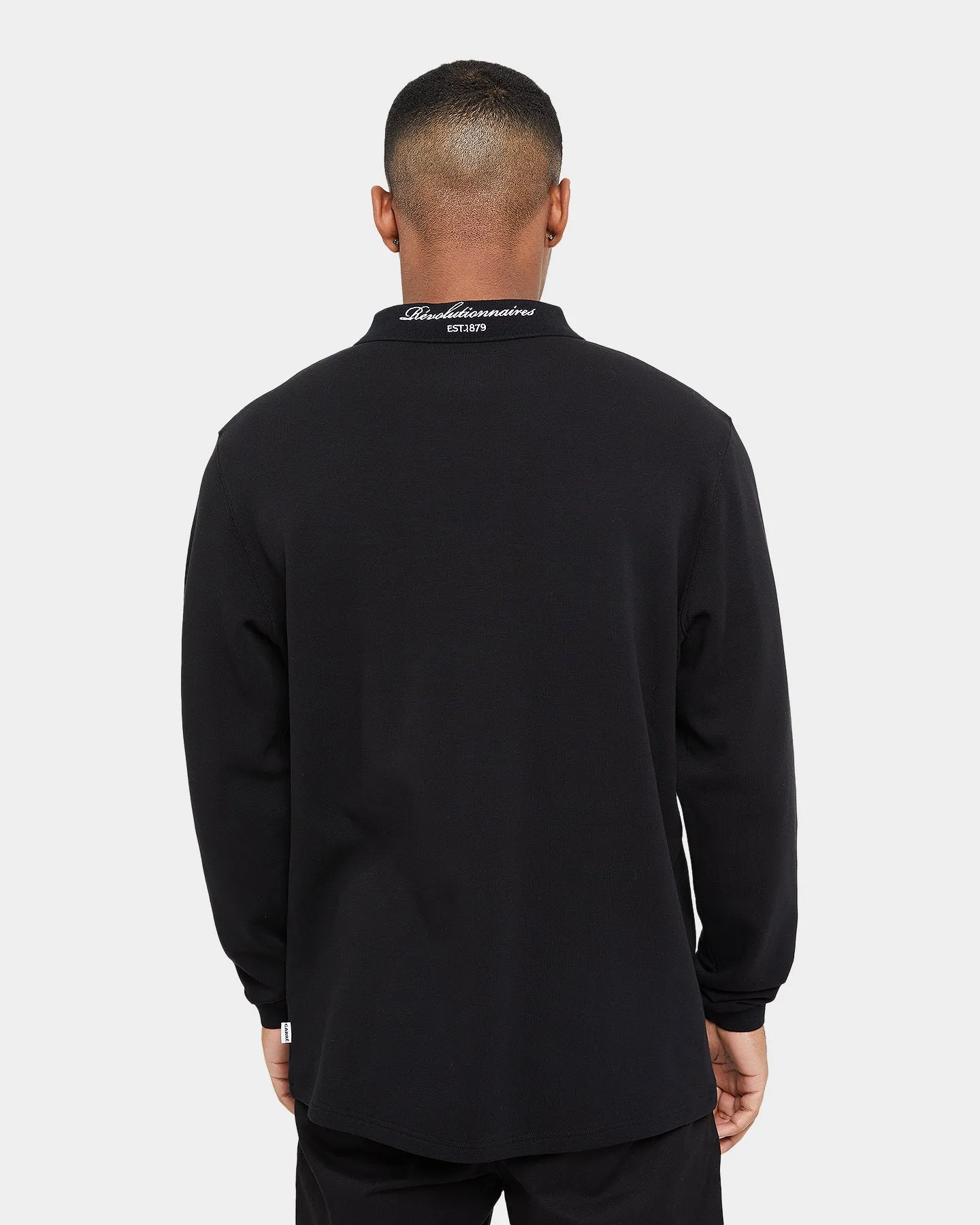 Carré Revolutionnaires Zip Long Sleeve Polo Shirt Black