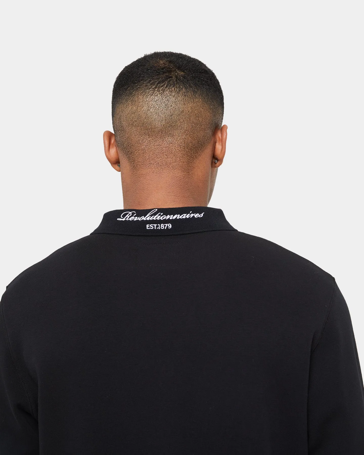 Carré Revolutionnaires Zip Long Sleeve Polo Shirt Black