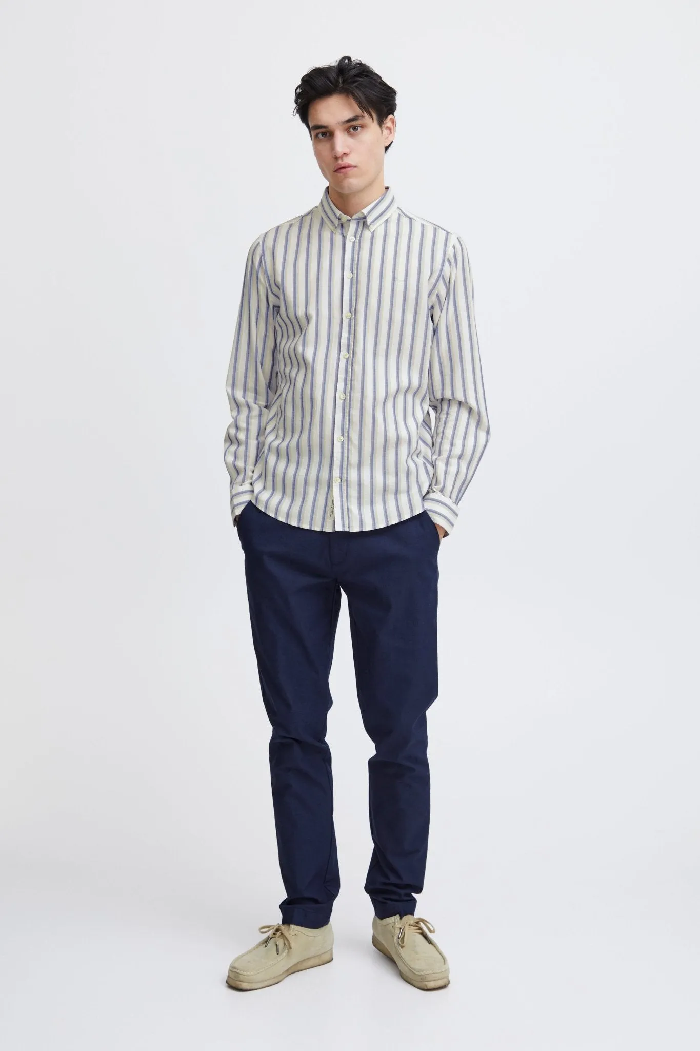 CASUAL FRIDAY - CFANTON LS BD striped shirt - 20505076