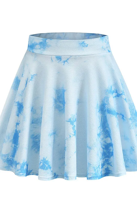 Chic Short Mini Print Skirt