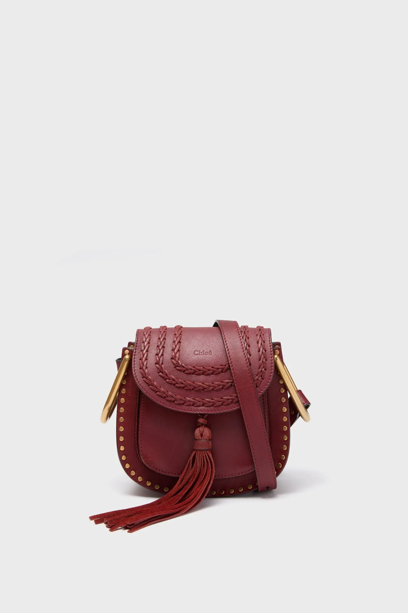 Chloe Whipstitch Leather Mini Hudson Handbag