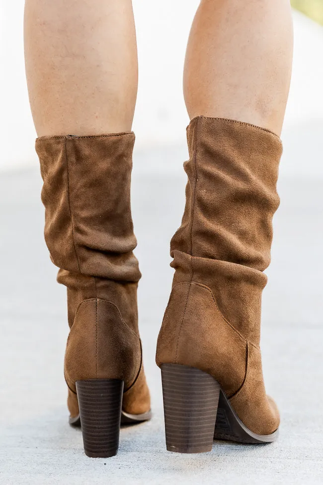 Christie Coffee Slouchy Suede Boots FINAL SALE