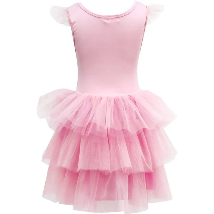 Claris Fashion Tulle Dress in Pink - Size 5-6 Years