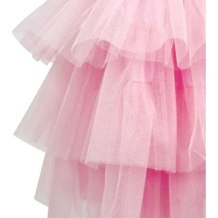 Claris Fashion Tulle Dress in Pink - Size 5-6 Years