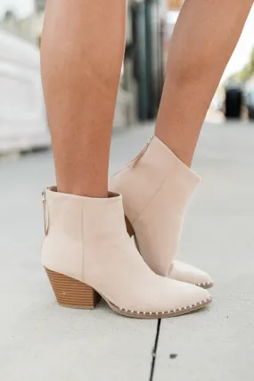 Collins Toast Suede Studded Booties FINAL SALE