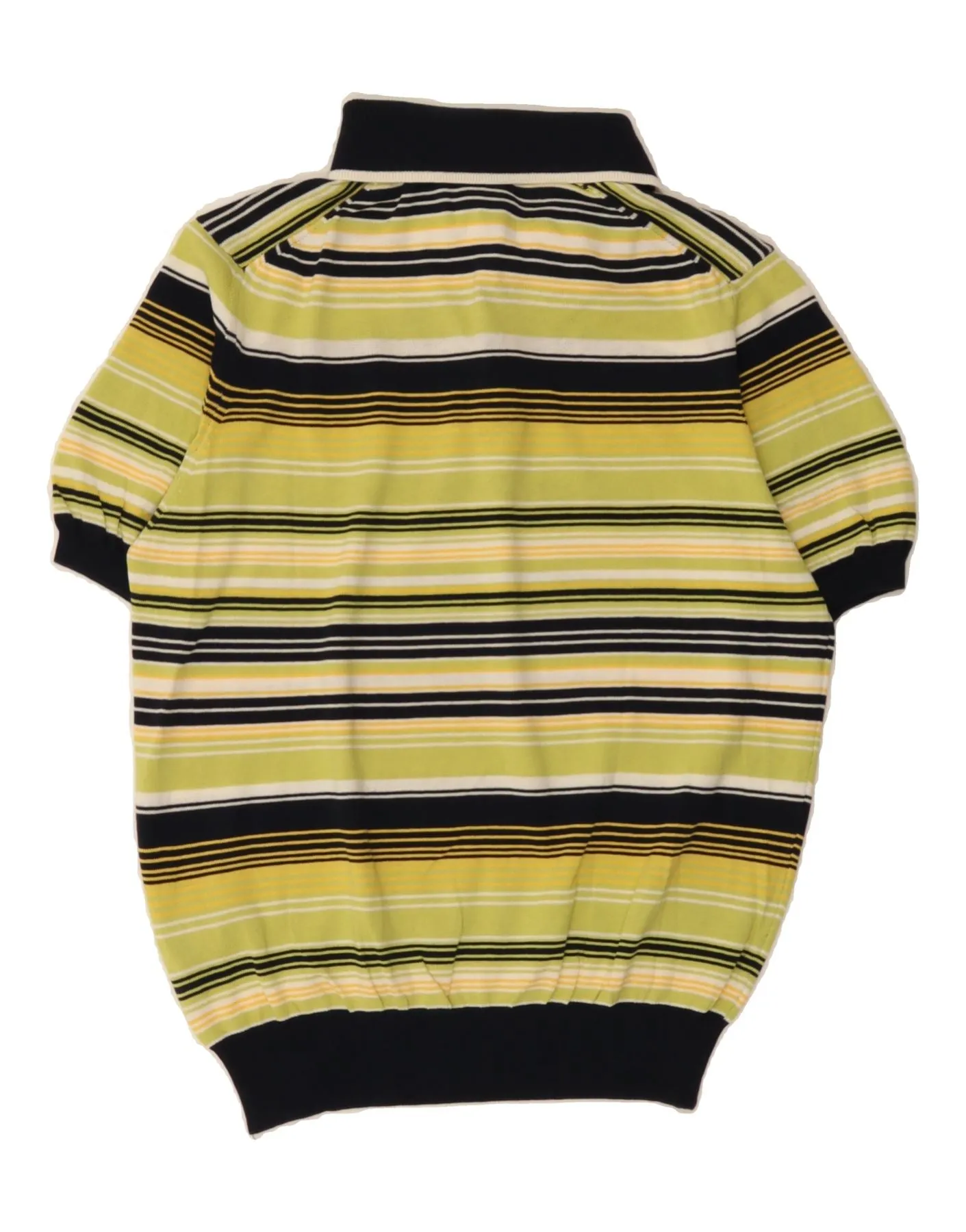 CONTE OF FLORENCE Mens Polo Neck Jumper Sweater Small Multicoloured