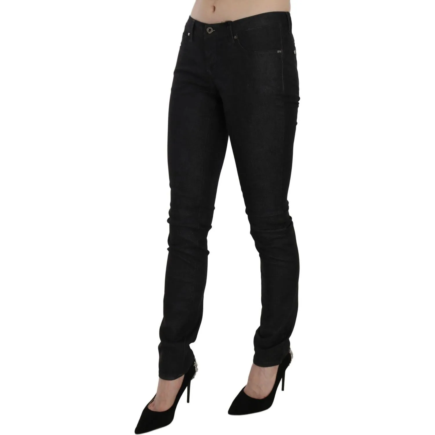 Costume National Chic Low Waist Slim Fit Skinny Denim