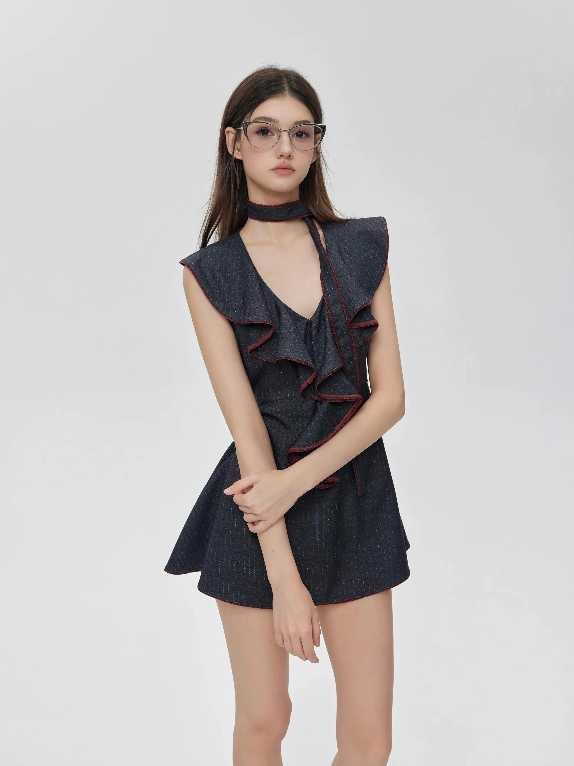 [Customizable] Campus Chic My First Suit Mini Dress