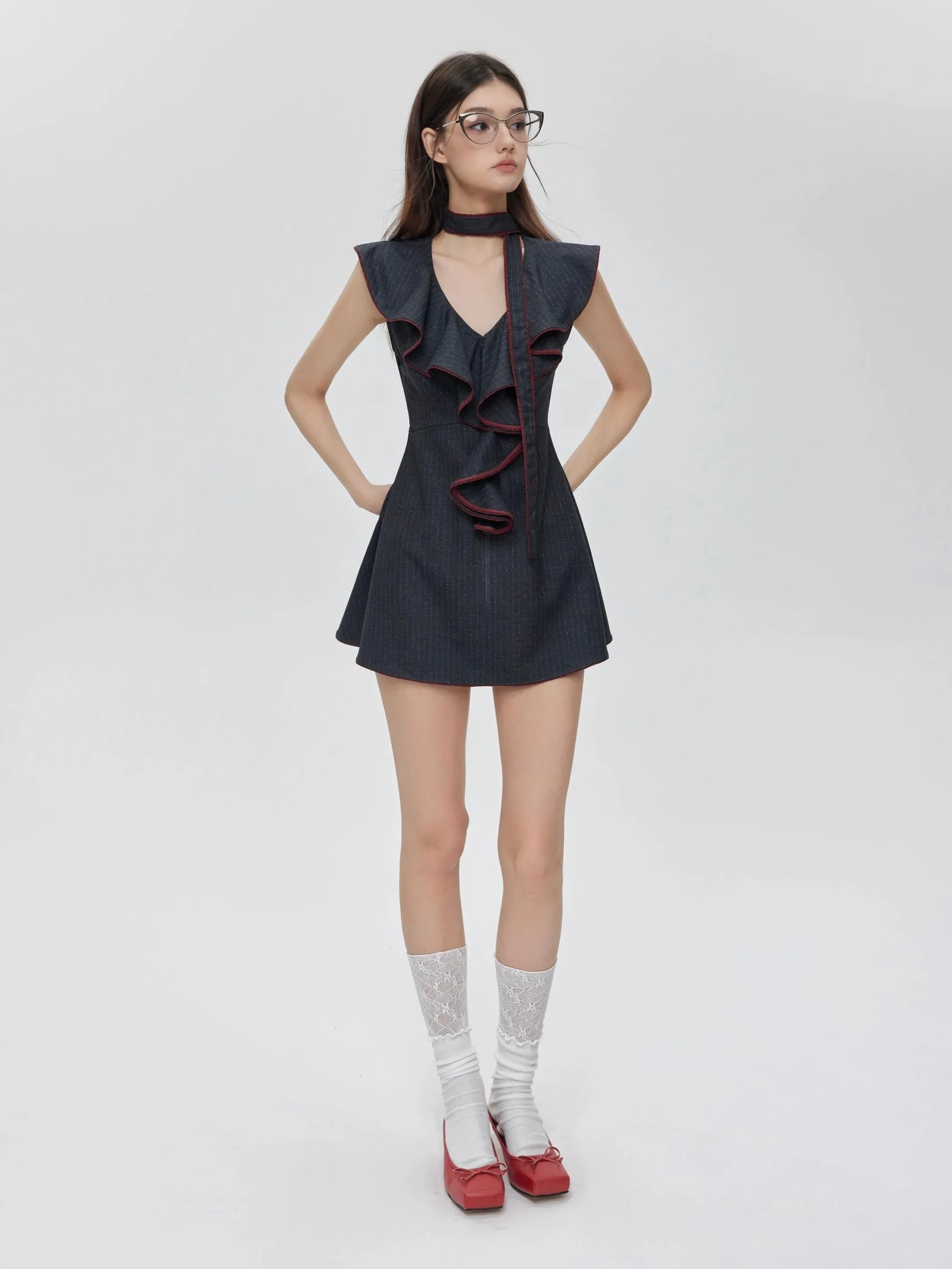 [Customizable] Campus Chic My First Suit Mini Dress