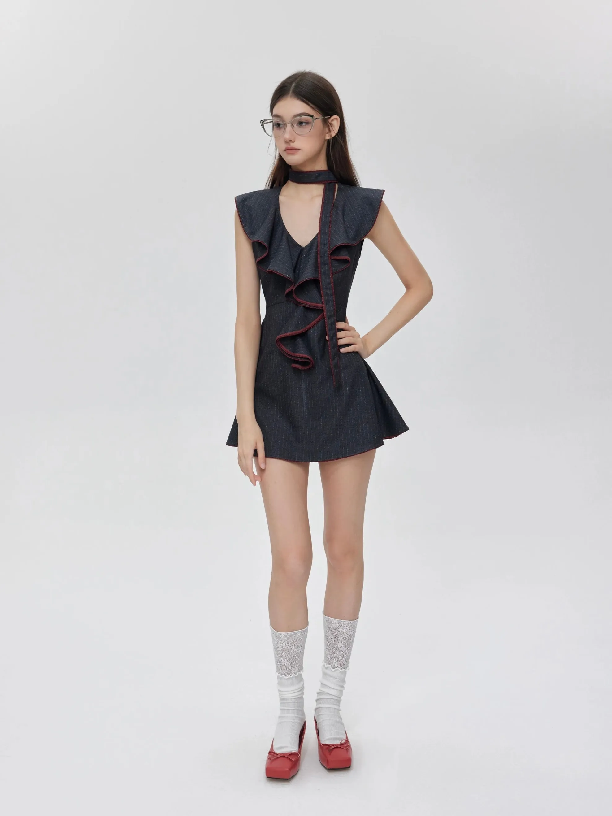 [Customizable] Campus Chic My First Suit Mini Dress