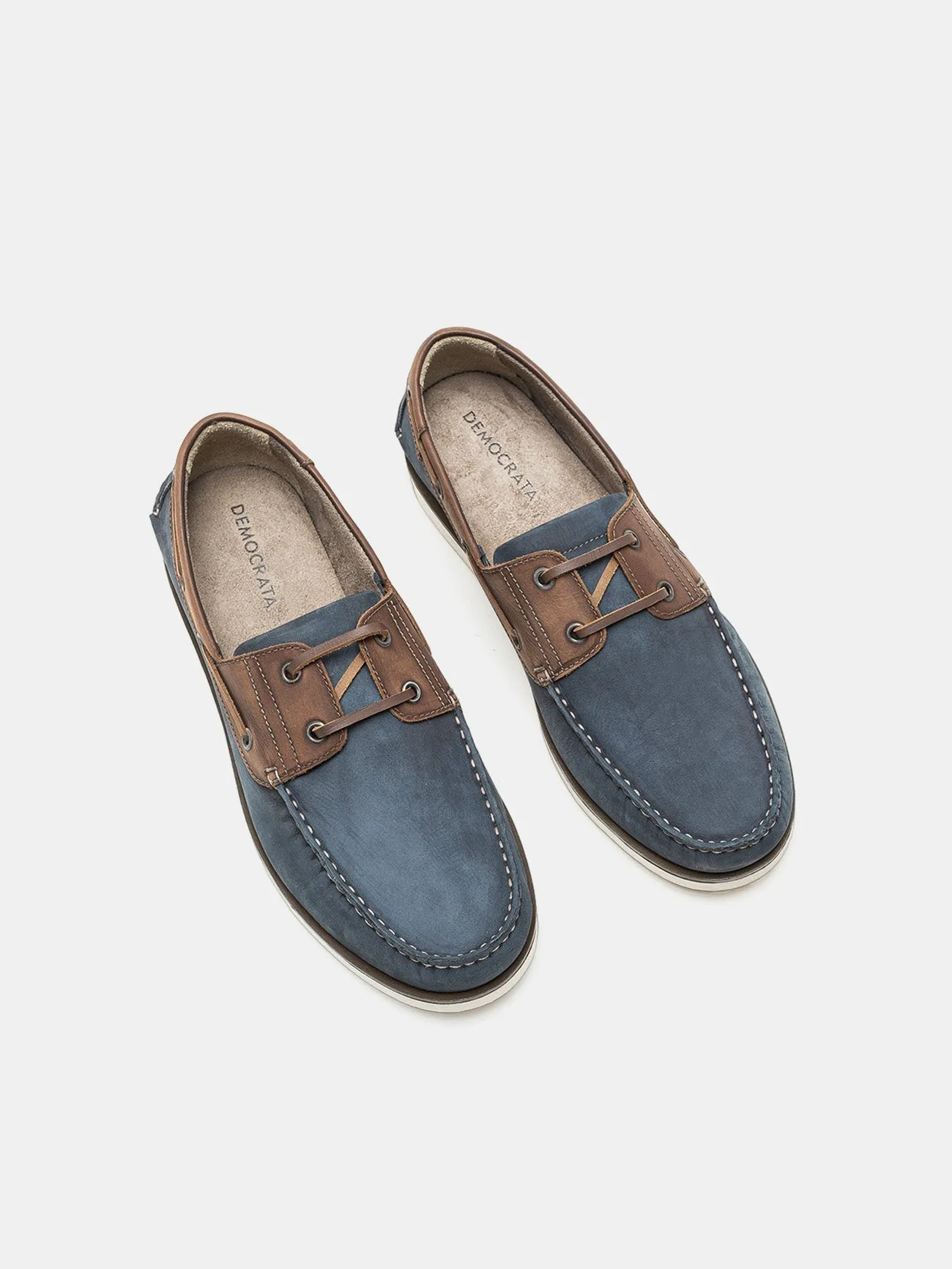 Democrata Men's Denim Deck Moccasin