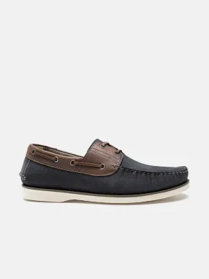 Democrata Men's Denim Deck Moccasin