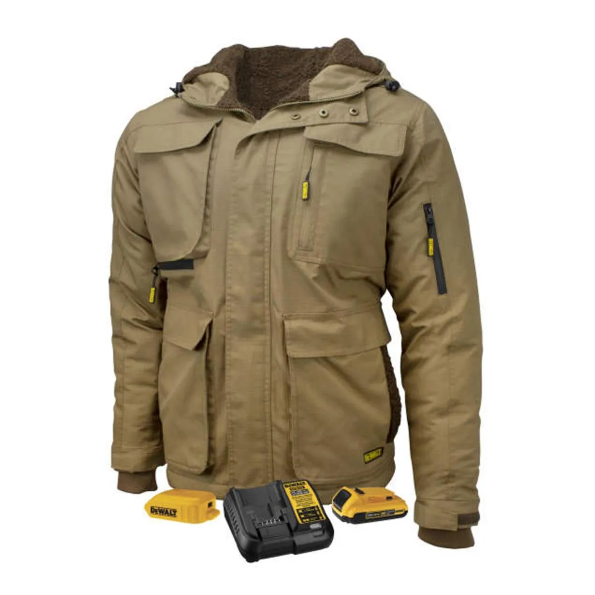 DeWalt Men's Heavy Duty Ripstop Heated Jacket with Battery