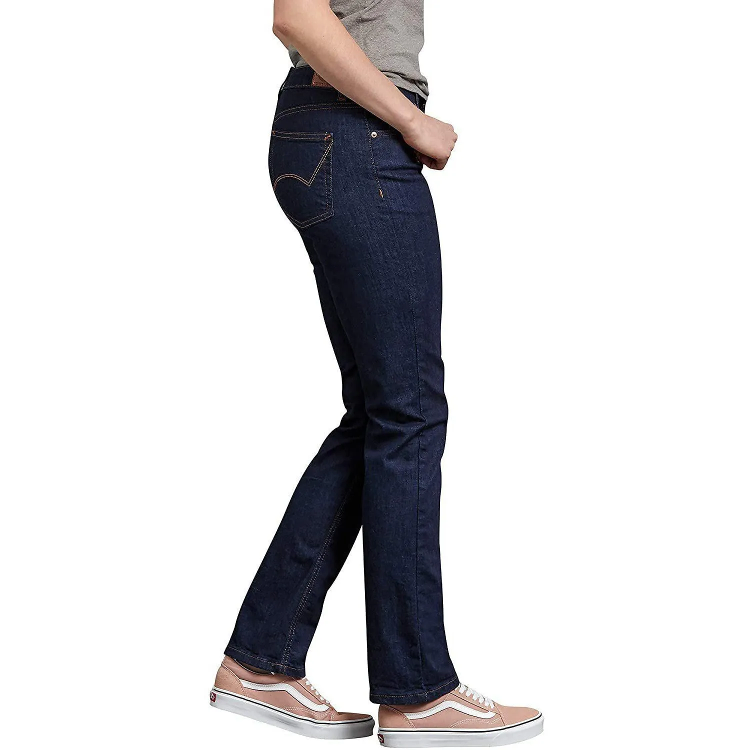 Dickies Women's Perfect Shape Denim Jean-Straight Stretch