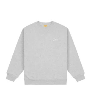 Dime MTL Classic Small Logo Crewneck Sweatshirt Heather Grey