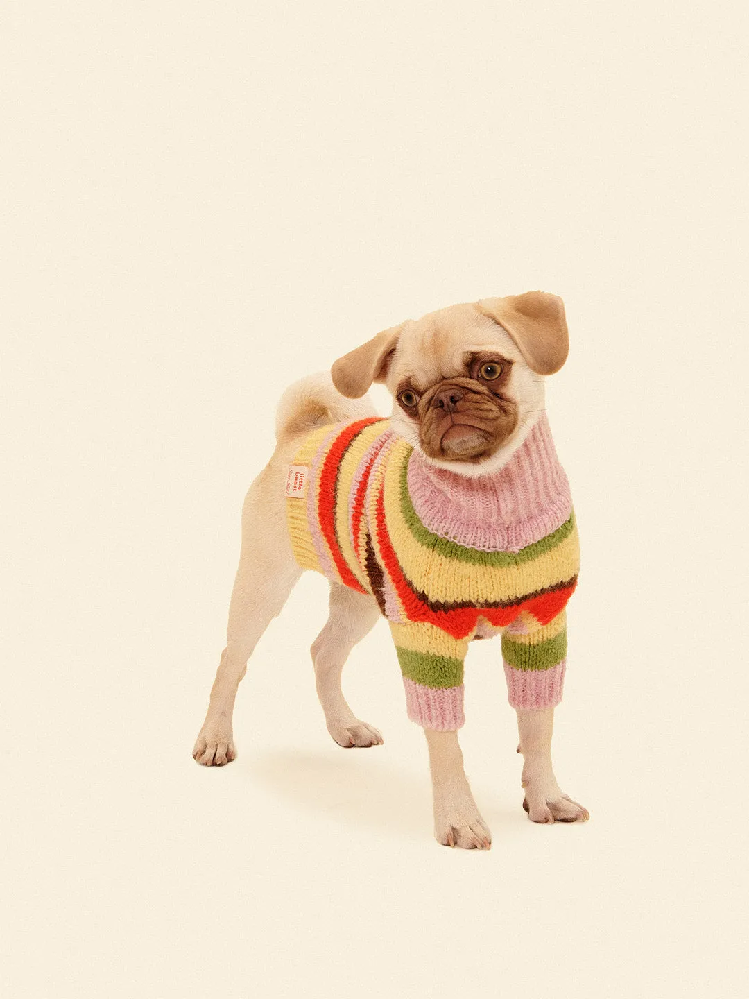 Dog Sweater - Pink Stripe