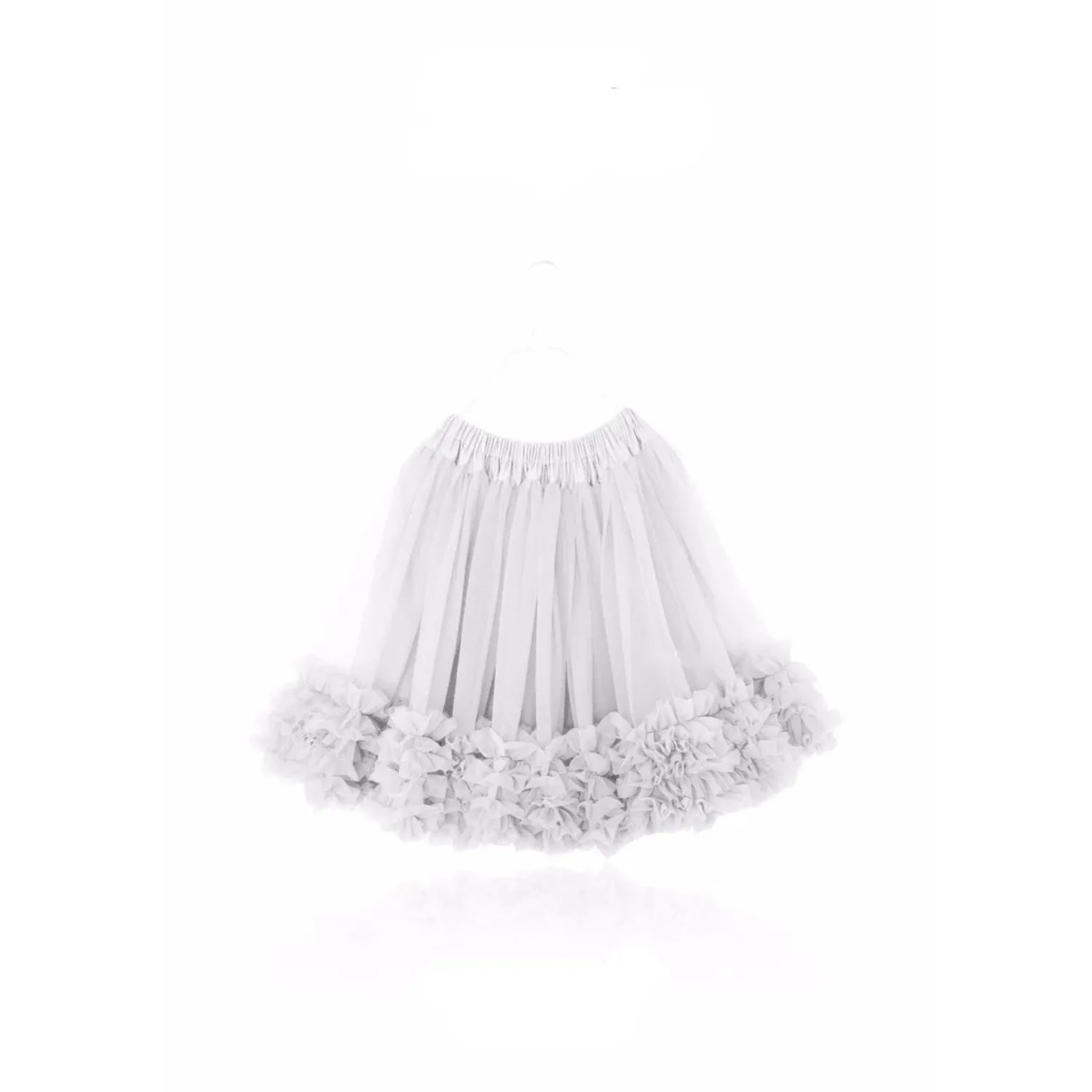 Dolly by Le Petit Tom Frilly Skirt Off White