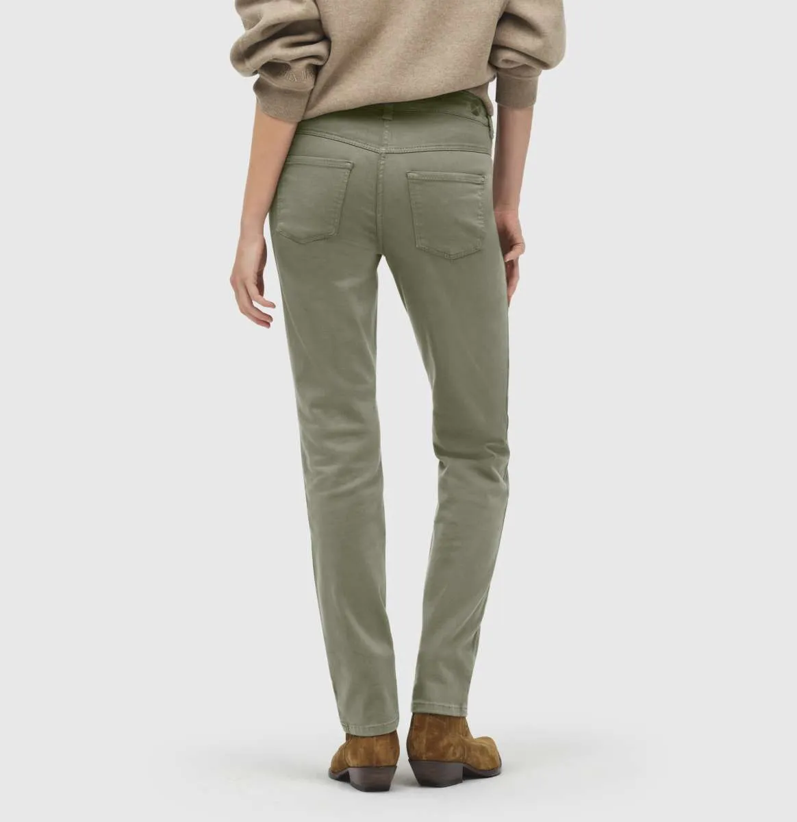 DREAM Straight Jeans in Olive Night