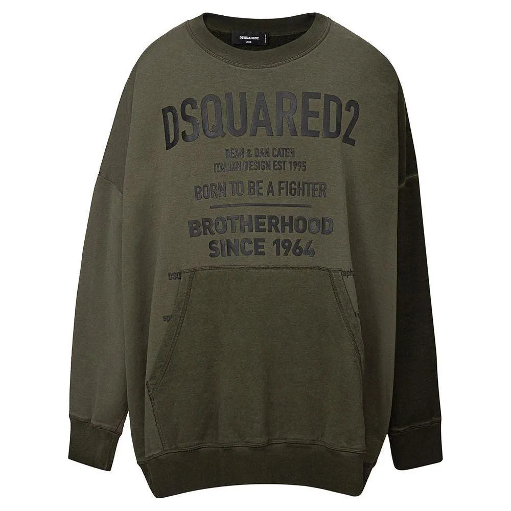 Dsquared² Green Cotton Sweater