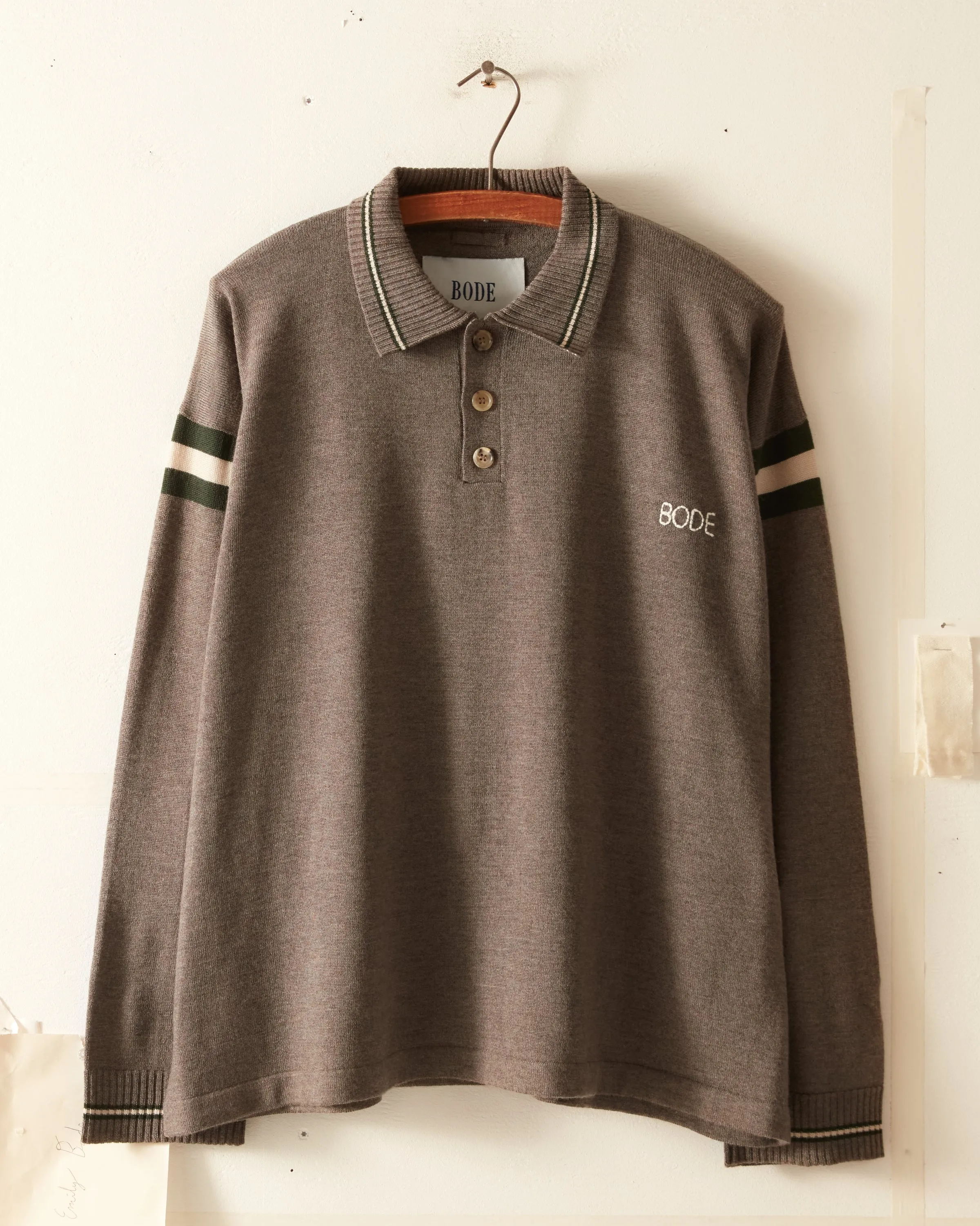 Duotone Stripe Cycling Polo - Grey