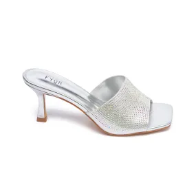 Embellished Square Toe Heel Sandal HL 105