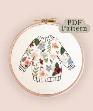 Embroidered Jumper Embroidery Pattern